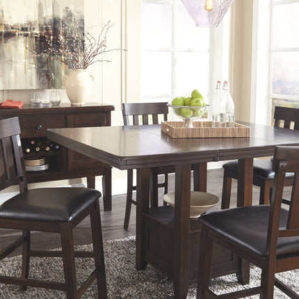 Haddigan - Dining Table With Bar Stools Signature Design by Ashley® 