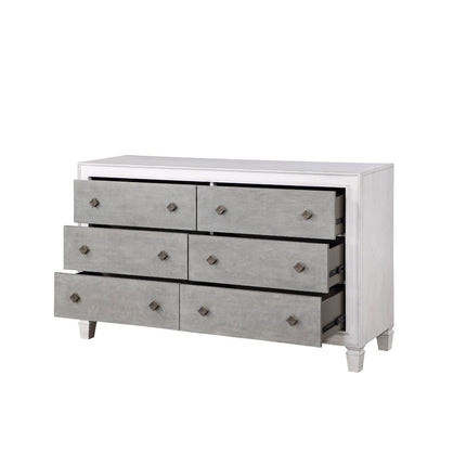 Katia - Dresser - Rustic Gray & White Finish ACME 