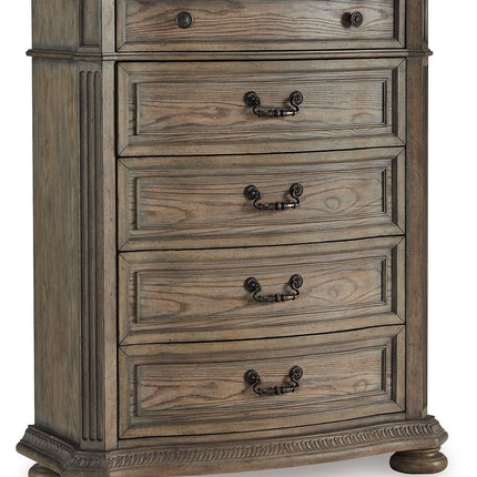 Ardenfield - Light Brown - Five Drawer Chest Signature Design by Ashley® 