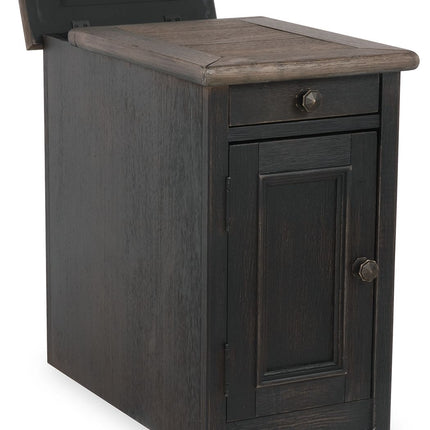 Tyler - Grayish Brown / Black - Chair Side End Table Ashley Furniture 