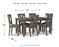 Thumbnail for Caitbrook - Gray - Rect Drm Table Set (Set of 7) - Tony's Home Furnishings