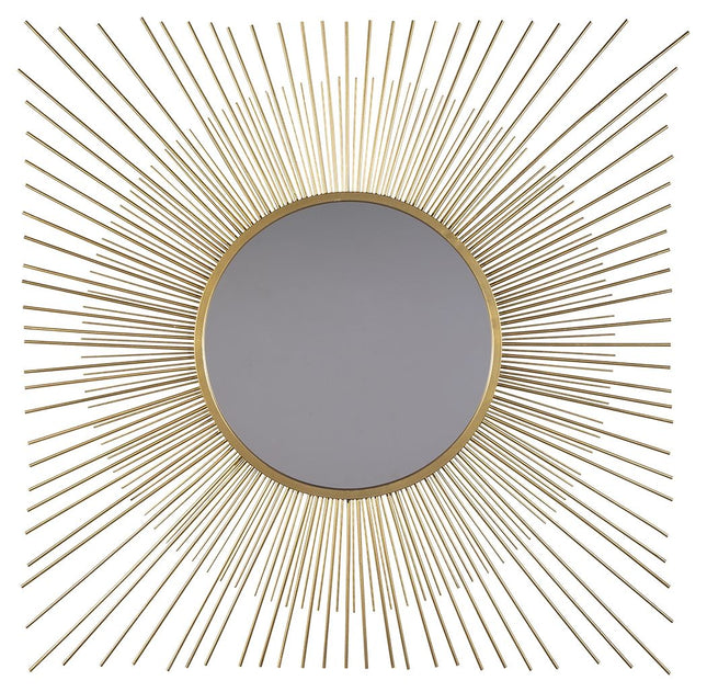 Elspeth - Gold Finish - Accent Mirror Ashley Furniture 