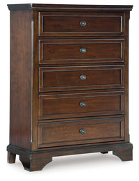 Trellington - Brown - Five Drawer Chest - Tony's Home Furnishings