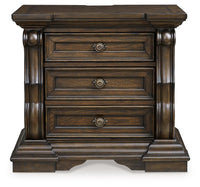 Maylee - Dark Brown - Three Drawer Night Stand Signature Design by Ashley® 