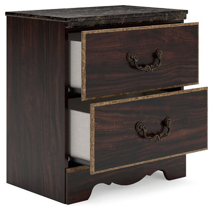 Glosmount - Two-tone - Two Drawer Night Stand Signature Design by Ashley® 