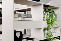 Thumbnail for Bayflynn - White / Black - L-desk - Tony's Home Furnishings