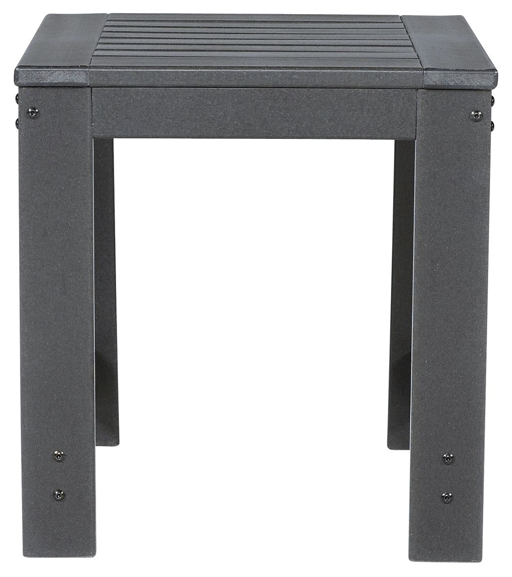 Amora - Charcoal Gray - Square End Table