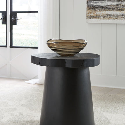 Wimbell - Black - Round End Table Signature Design by Ashley® 