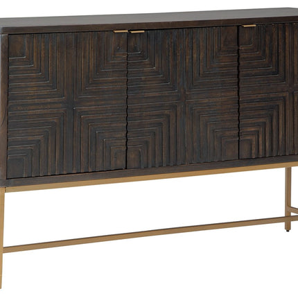 Elinmore - Brown / Gold Finish - Accent Cabinet Ashley Furniture 