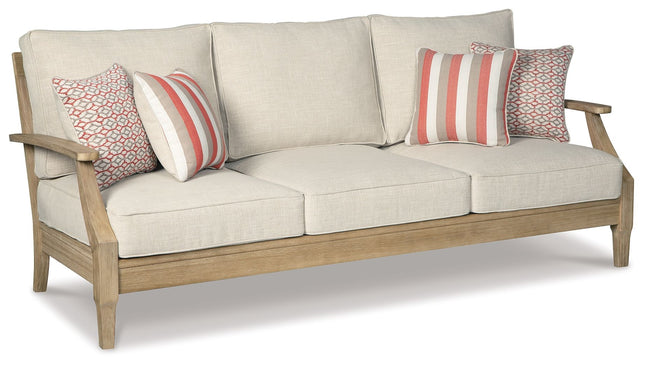 Clare - Beige - Sofa With Cushion Ashley Furniture 