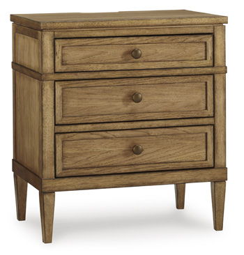 Sharlance - Brown - Three Drawer Night Stand Signature Design by Ashley® 