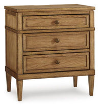 Sharlance - Brown - Three Drawer Night Stand Signature Design by Ashley® 