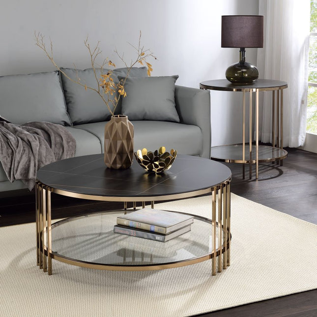 Zaidee - End Table - Gold - Tony's Home Furnishings