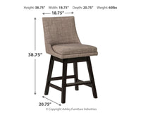 Tallenger - Swivel Barstool (Set of 2) - Tony's Home Furnishings