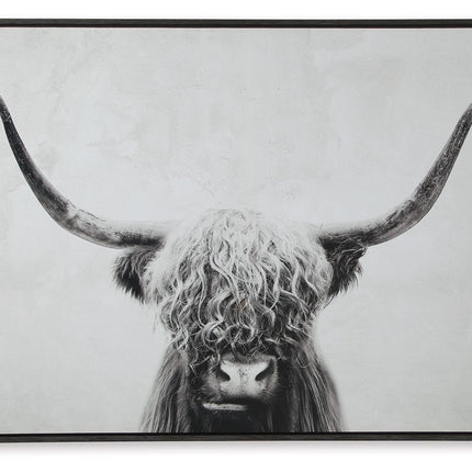 Pancho - Black / White - Wall Art Ashley Furniture 