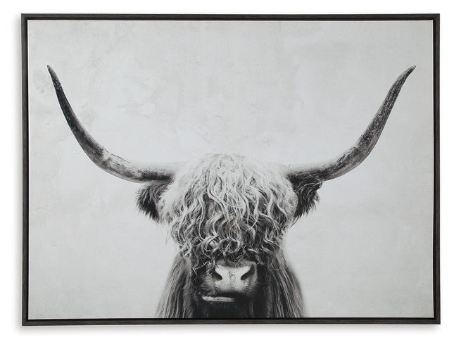 Pancho - Black / White - Wall Art Ashley Furniture 