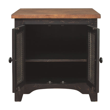 Valebeck - Black / Brown - Rectangular End Table Ashley Furniture 