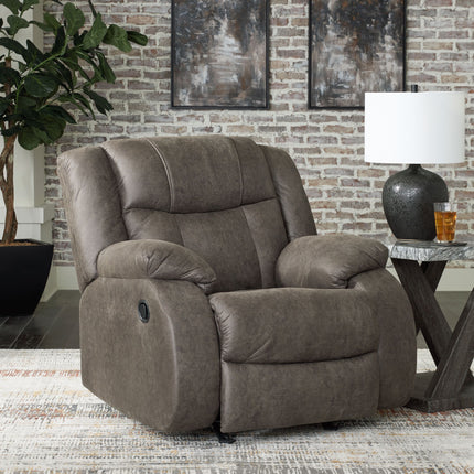 First Base - Gunmetal - Rocker Recliner Signature Design by Ashley® 