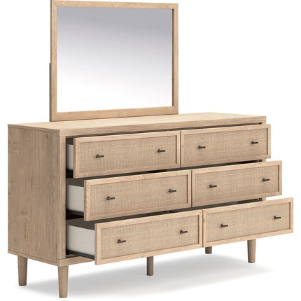 Cielden - Two-tone - Dresser And Mirror Signature Design by Ashley® 