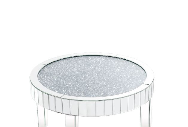 Ornat - Coffee Table - Mirrored & Faux Diamonds - 18" - Tony's Home Furnishings