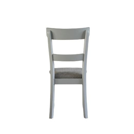 House - Marchese Side Chair (Set of 2) - Two Tone Gray Fabric & Pearl Gray Finish ACME 