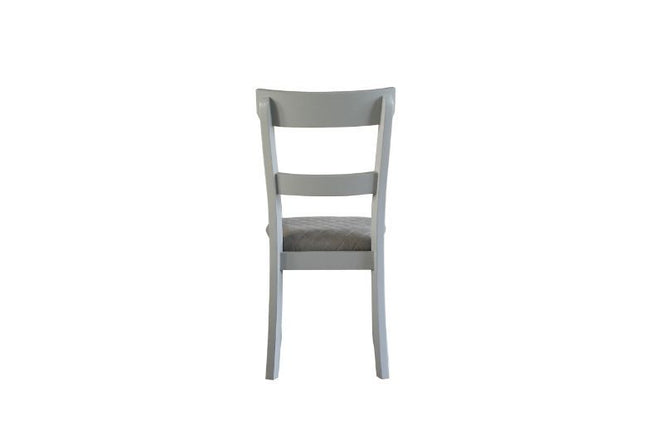 House - Marchese Side Chair (Set of 2) - Two Tone Gray Fabric & Pearl Gray Finish ACME 