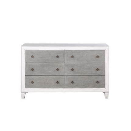 Katia - Dresser - Rustic Gray & White Finish ACME 