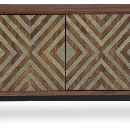 Dreggan - Brown / Gold Finish - Accent Cabinet Signature Design by Ashley® 