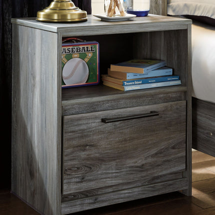 Baystorm - Gray - One Drawer Night Stand Ashley Furniture 