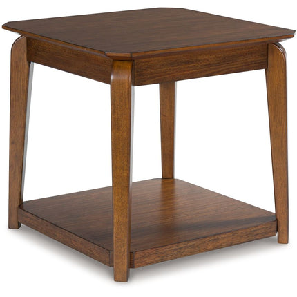 Trenmour - Medium Brown - Square End Table Signature Design by Ashley® 