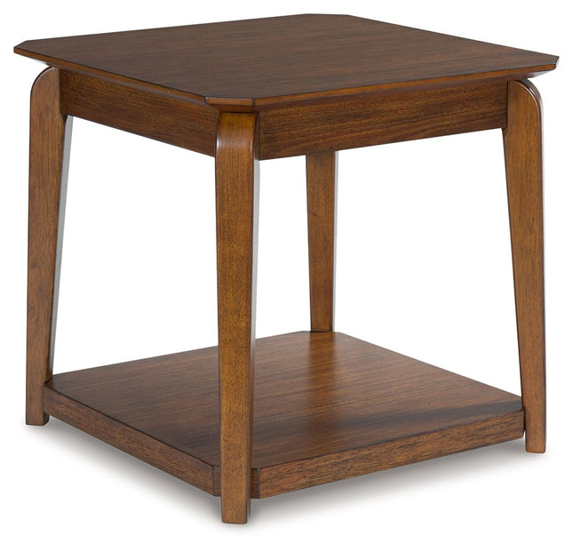 Trenmour - Medium Brown - Square End Table Signature Design by Ashley® 