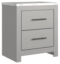 Thumbnail for Cottonburg - Light Gray / White - Two Drawer Night Stand Ashley Furniture 