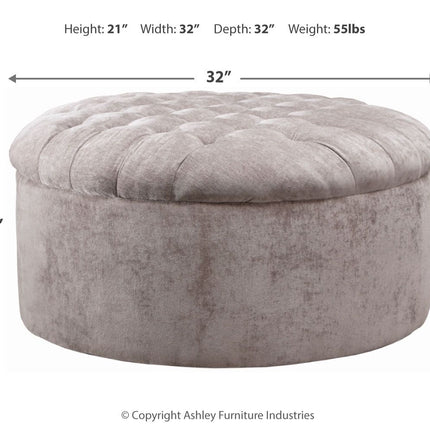 Carnaby - Linen - Oversized Accent Ottoman Ashley Furniture 