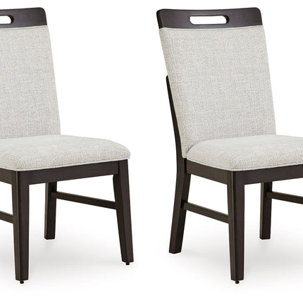 Neymorton - Light Gray / Brown - Dining Upholstered Side Chair (Set of 2) - Tony's Home Furnishings