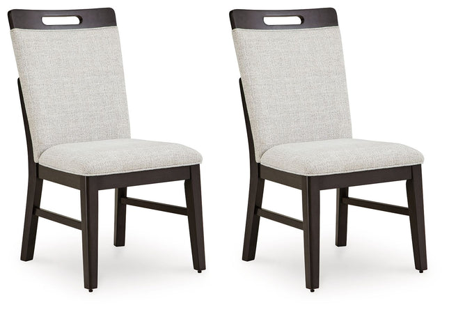 Neymorton - Light Gray / Brown - Dining Upholstered Side Chair (Set of 2) - Tony's Home Furnishings