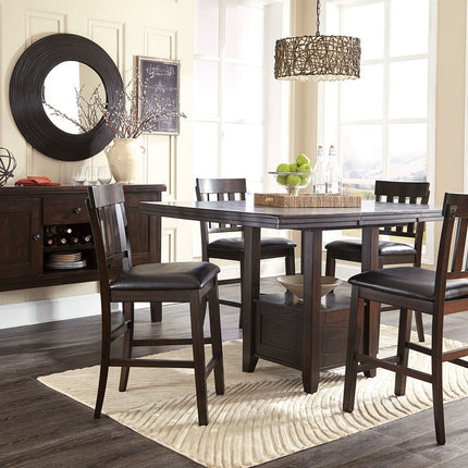 Haddigan - Dining Table With Bar Stools Signature Design by Ashley® 