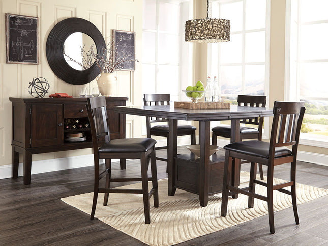 Haddigan - Dining Table With Bar Stools Signature Design by Ashley® 