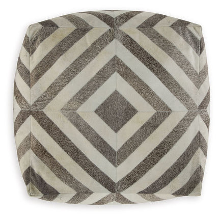 Hartselle - Brown - Pouf Signature Design by Ashley® 