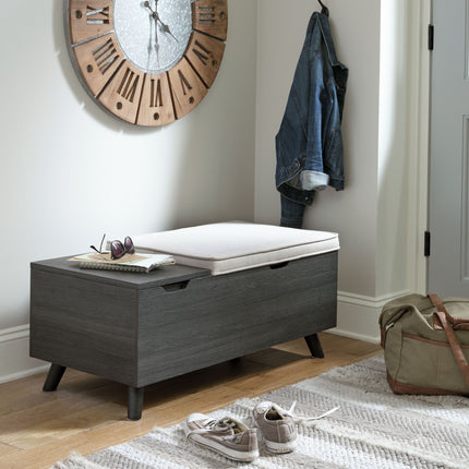 Yarlow - Dark Gray - Storage Bench Signature Design by Ashley® 