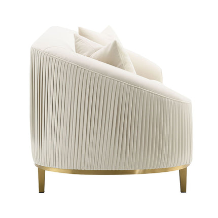 Martina - Sofa With 2 Pillows - Ivory Velvet ACME 