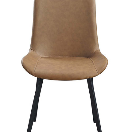 Abiram - Side Chair (Set of 2) - Brown PU ACME 