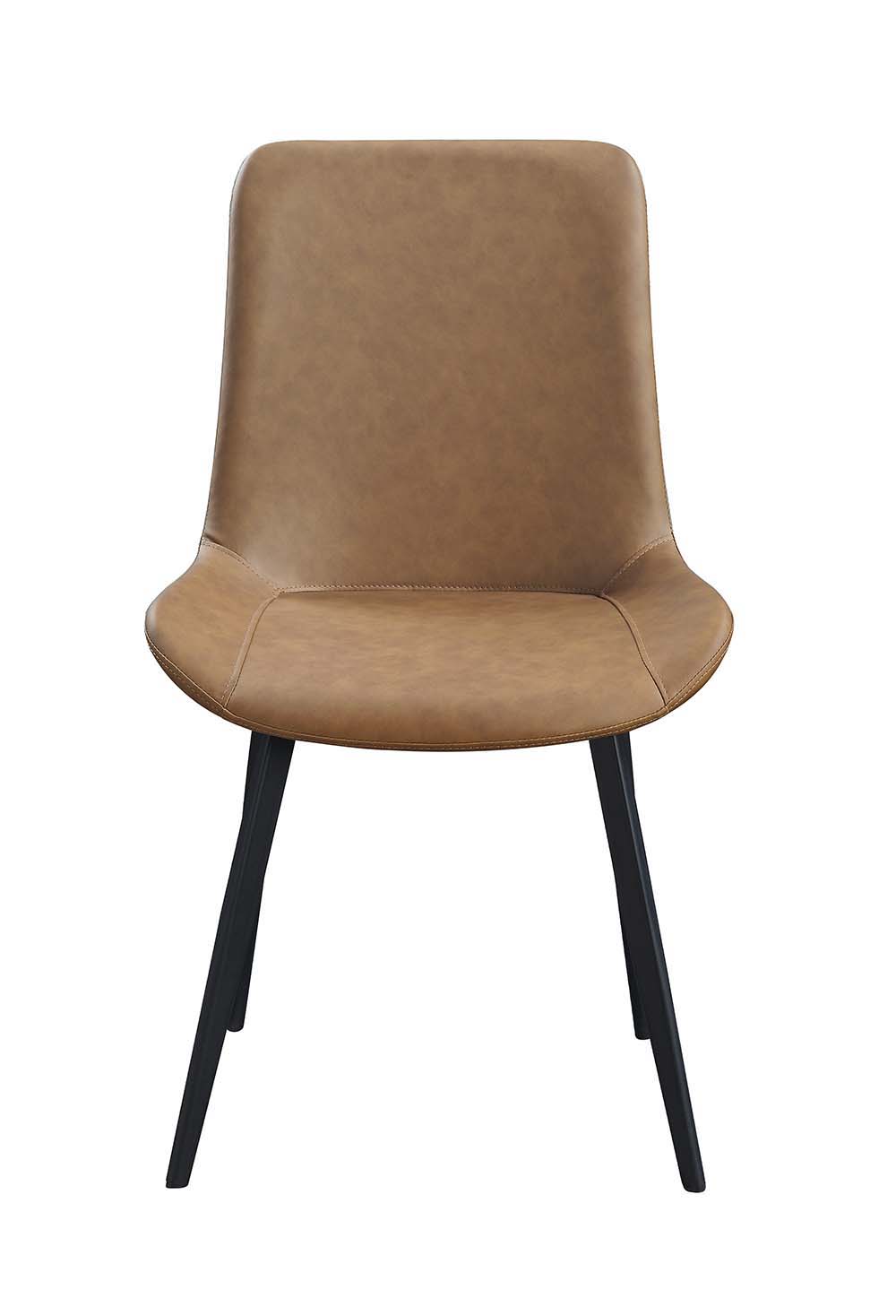 Abiram - Side Chair (Set of 2) - Brown PU ACME 