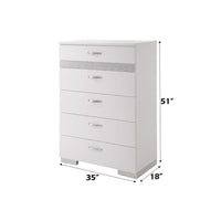 Naima II - Chest - White High Gloss - Tony's Home Furnishings