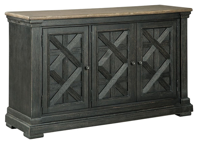 Tyler - Black / Gray - Dining Room Server Ashley Furniture 