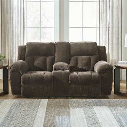 Frohn - Dbl Reclining Loveseat With Console Signature Design by Ashley® 