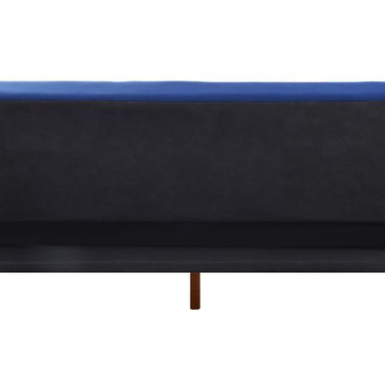 Tanitha - Futon - Blue Velvet & Natural Finish ACME 