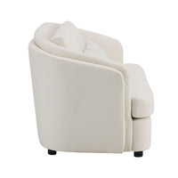 Mariko - Loveseat With 2 Pillows - Beige Linen ACME 