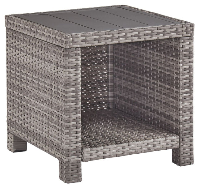 Salem - Gray - Square End Table Ashley Furniture 