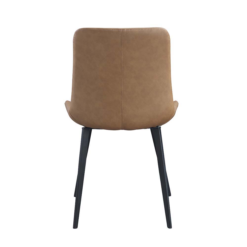 Abiram - Side Chair (Set of 2) - Brown PU ACME 