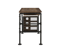 Endang - Writing Desk - Weathered Oak & Black Finish ACME 